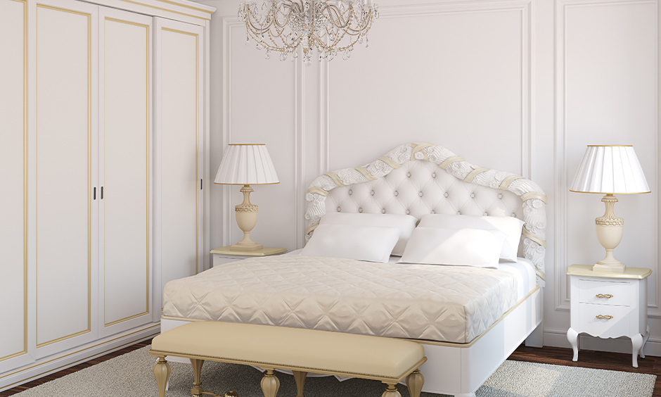 side table decor ideas with full white bedroom aesthetics