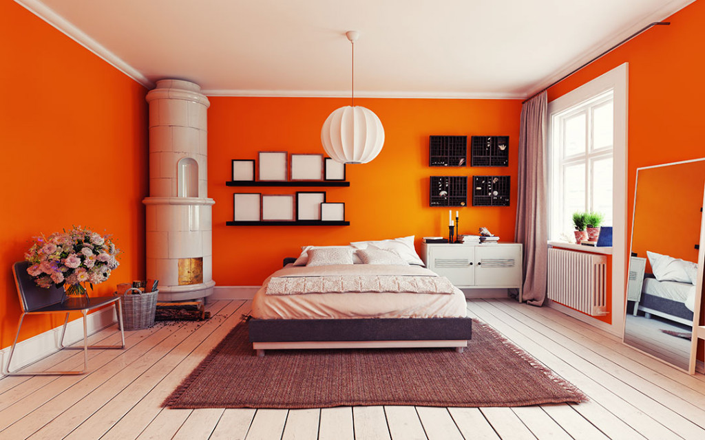 Umber paint colour design for room