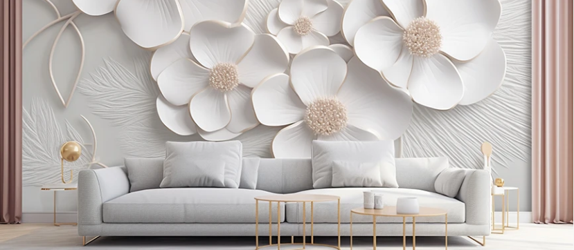 3D Wall Painting Design for Living Room
