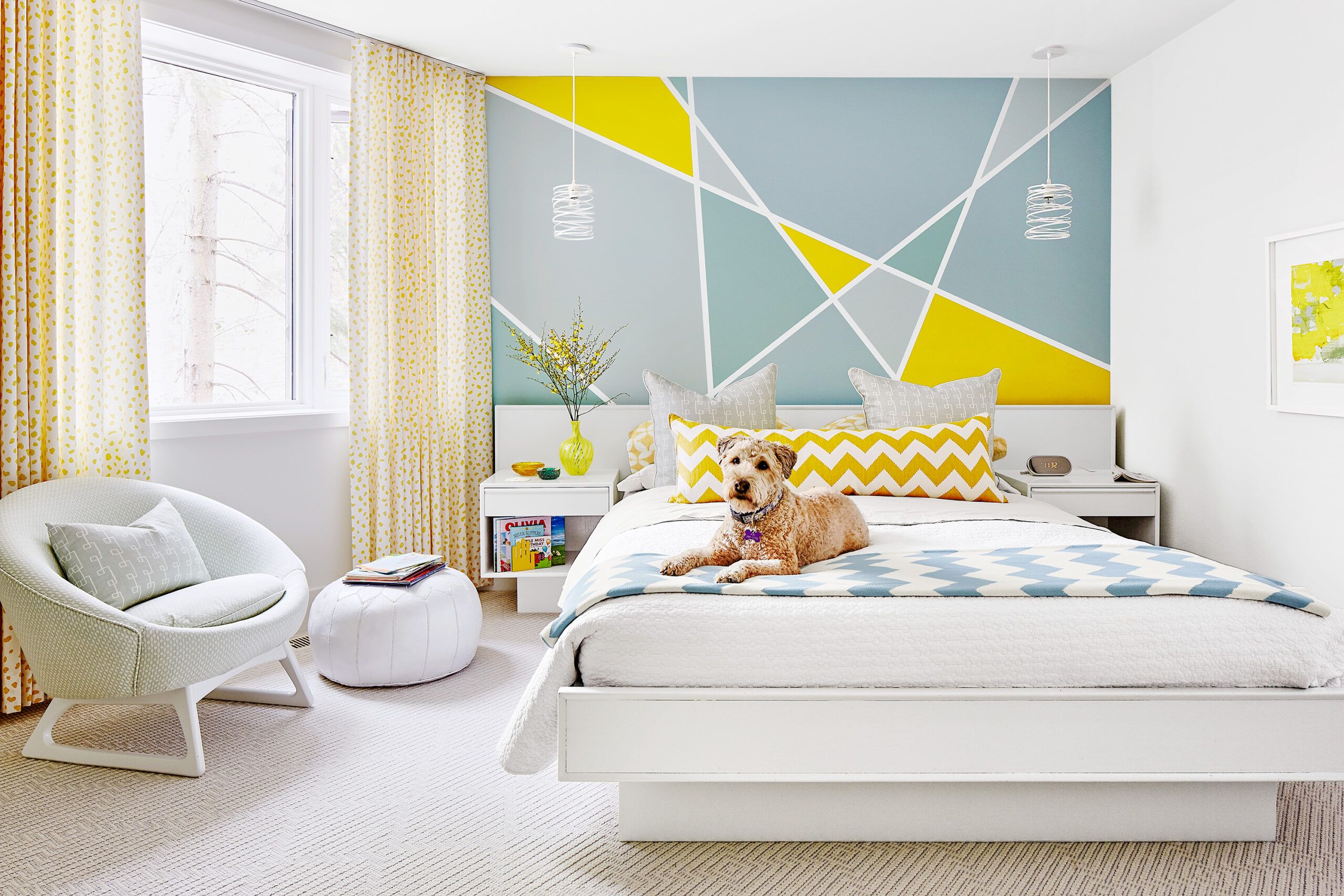 Simple Geometric Wall Painting Designs